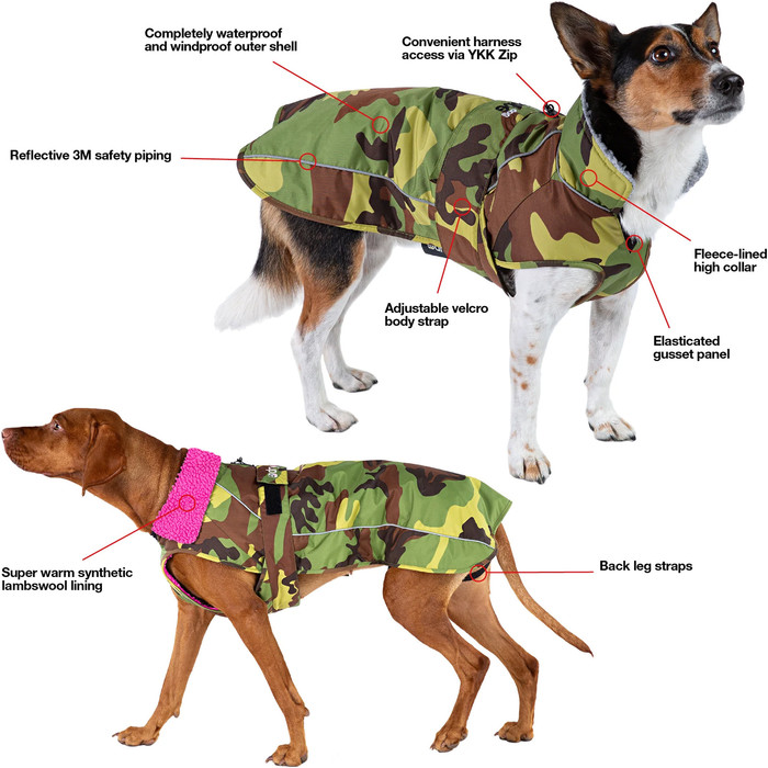 2024 Dryrobe Hundemantel V3 DRV3 - Black / Camo